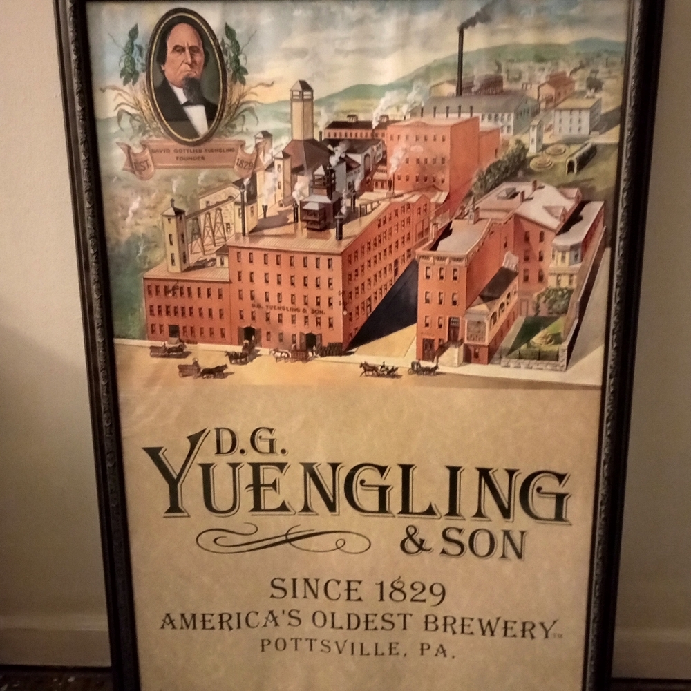 1997 Yuengling Wall Sign in frame